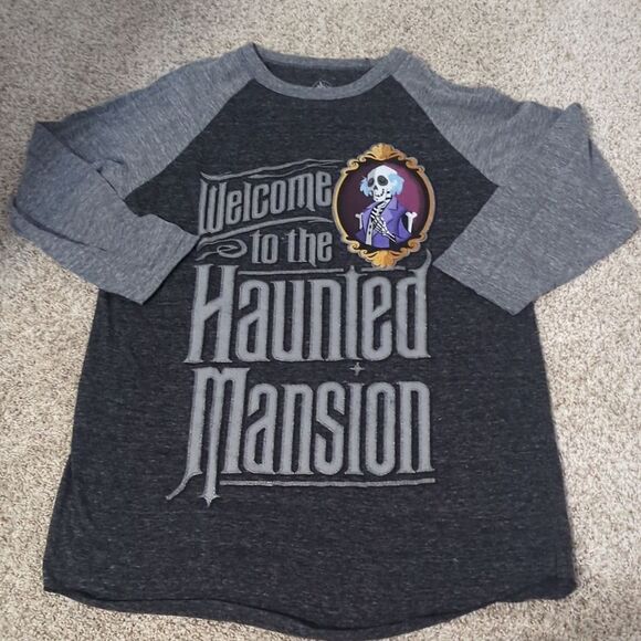 Disney welcome to the haunting mansion 3/4 sleeve shirt - Picture 1 of 5